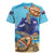 Cayman Brac Map Sea Turtle Rugby Jersey Ocean Vibes