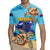 Cayman Brac Map Sea Turtle Rugby Jersey Ocean Vibes