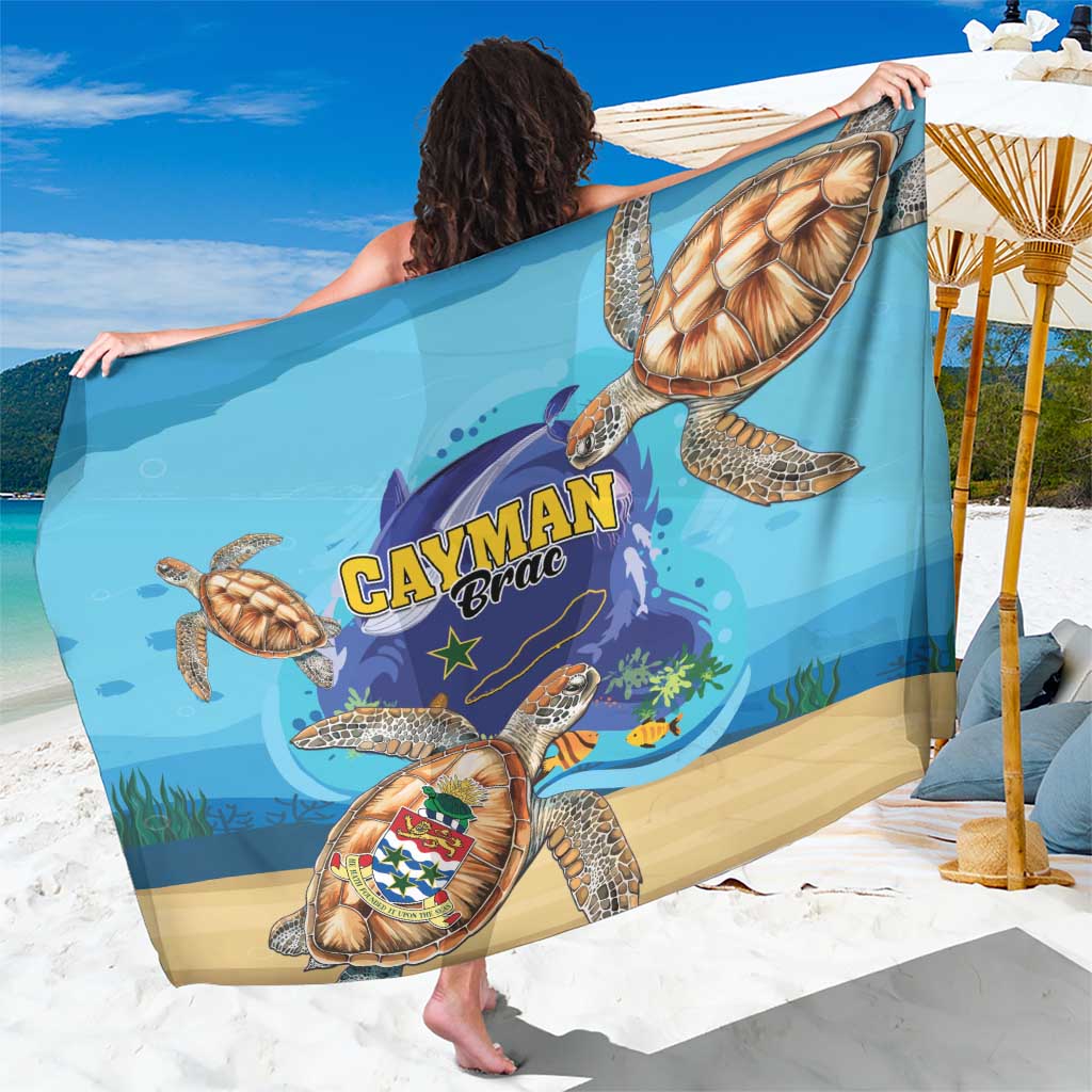 Cayman Brac Map Sea Turtle Sarong Ocean Vibes