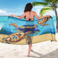 Cayman Brac Map Sea Turtle Sarong Ocean Vibes