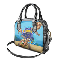 Cayman Brac Map Sea Turtle Shoulder Handbag Ocean Vibes