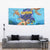 Cayman Brac Map Sea Turtle Tapestry Ocean Vibes