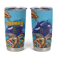 Cayman Brac Map Sea Turtle Tumbler Cup Ocean Vibes