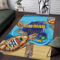 Little Cayman Map Sea Turtle Area Rug Ocean Vibes