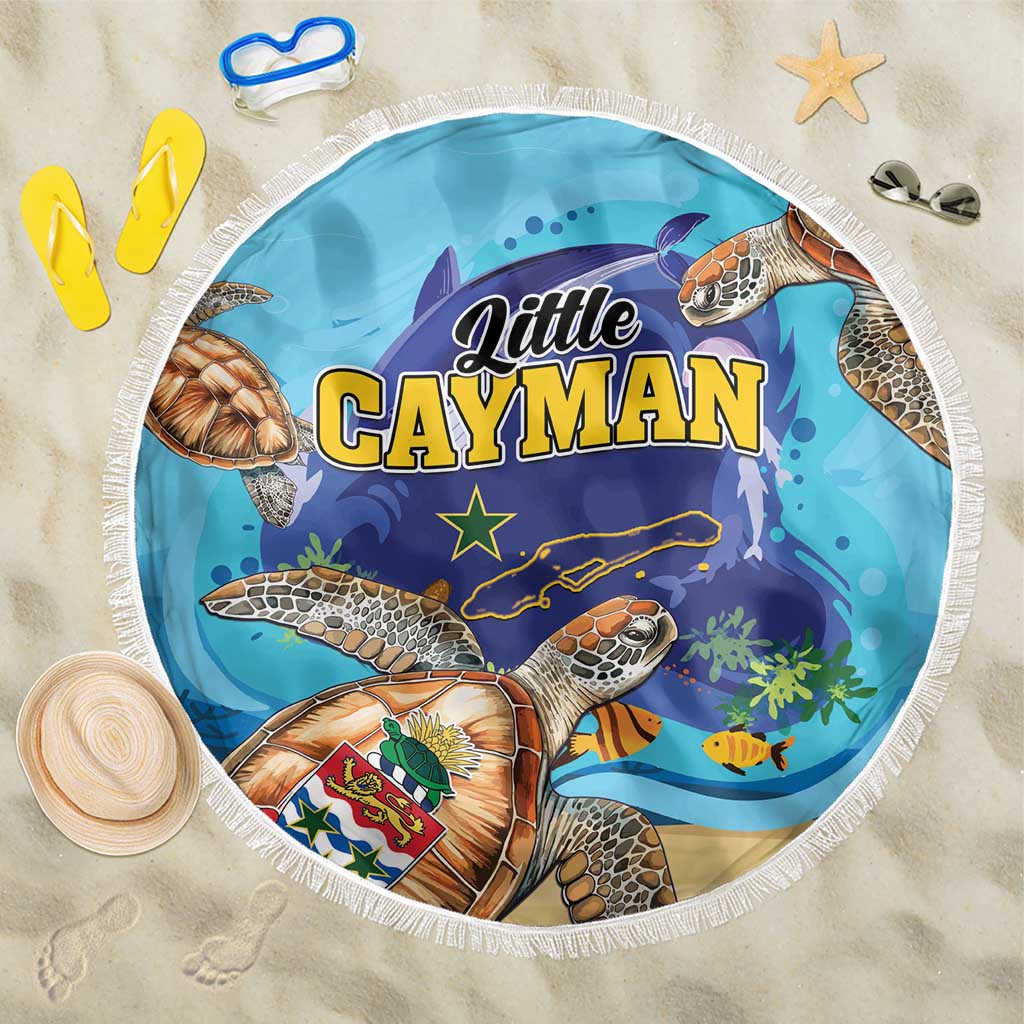Little Cayman Map Sea Turtle Beach Blanket Ocean Vibes