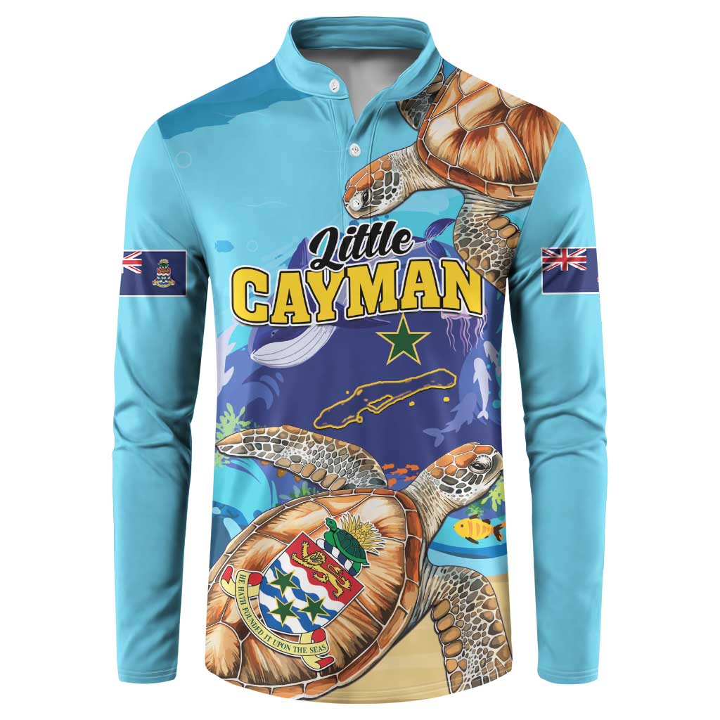 Little Cayman Map Sea Turtle Button Sweatshirt Ocean Vibes