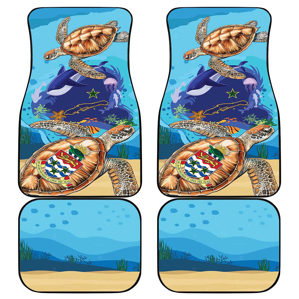 Little Cayman Map Sea Turtle Car Mats Ocean Vibes