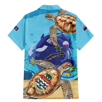 Little Cayman Map Sea Turtle Family Matching Mermaid Dress and Hawaiian Shirt Ocean Vibes