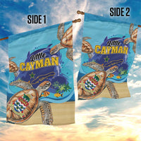 Little Cayman Map Sea Turtle Garden Flag Ocean Vibes