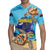 Little Cayman Map Sea Turtle Rugby Jersey Ocean Vibes