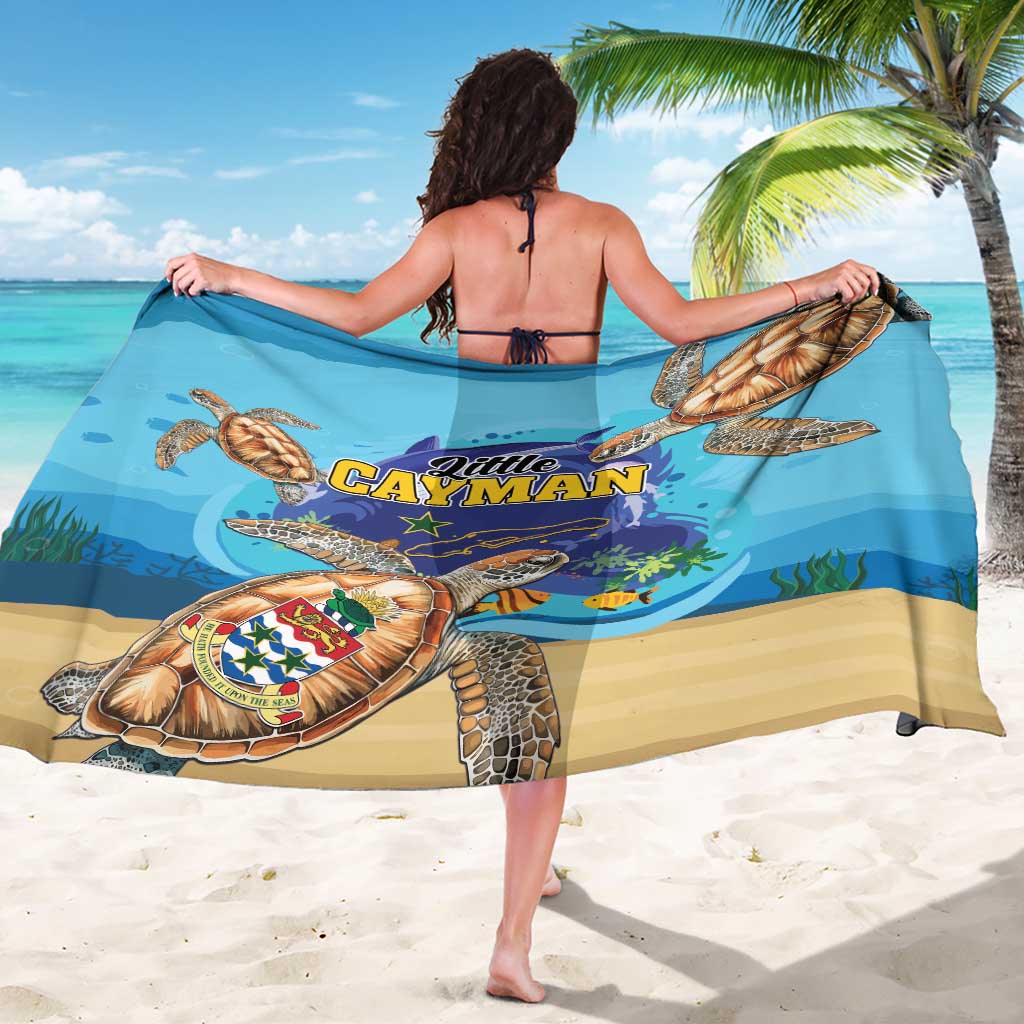 Little Cayman Map Sea Turtle Sarong Ocean Vibes