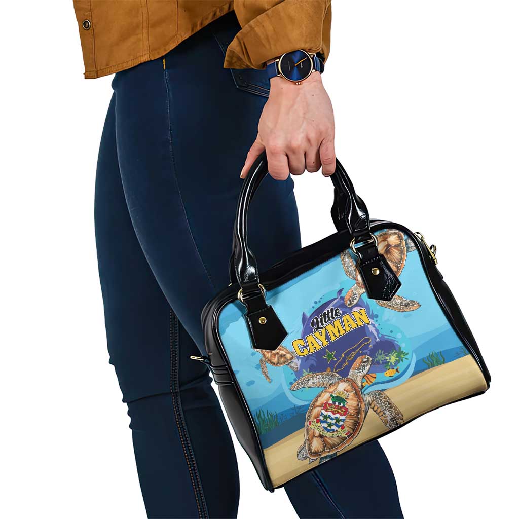 Little Cayman Map Sea Turtle Shoulder Handbag Ocean Vibes