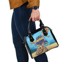 Little Cayman Map Sea Turtle Shoulder Handbag Ocean Vibes