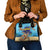 Little Cayman Map Sea Turtle Shoulder Handbag Ocean Vibes