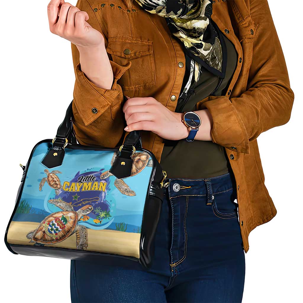 Little Cayman Map Sea Turtle Shoulder Handbag Ocean Vibes