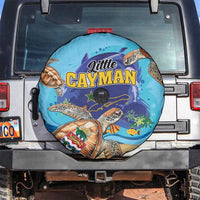 Little Cayman Map Sea Turtle Spare Tire Cover Ocean Vibes