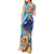 Little Cayman Map Sea Turtle Tank Maxi Dress Ocean Vibes