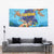Little Cayman Map Sea Turtle Tapestry Ocean Vibes