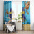 Little Cayman Map Sea Turtle Window Curtain Ocean Vibes