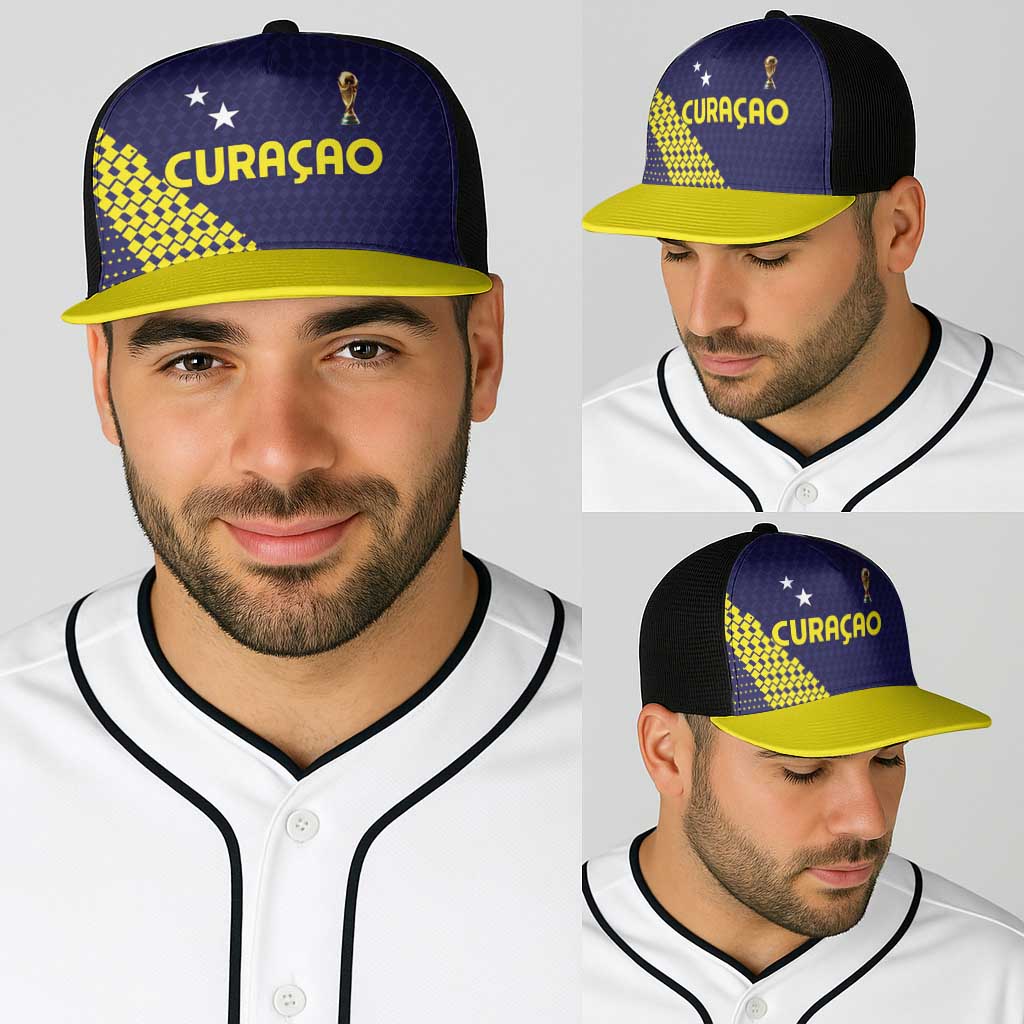 Football 2026 Curacao Baseball Net Cap Small island BIG dreams