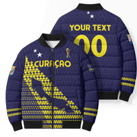 Custom Football 2026 Curacao Bomber Puffer Jacket Small island BIG dreams