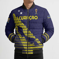 Custom Football 2026 Curacao Bomber Puffer Jacket Small island BIG dreams