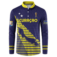 Custom Football 2026 Curacao Button Sweatshirt Small island BIG dreams