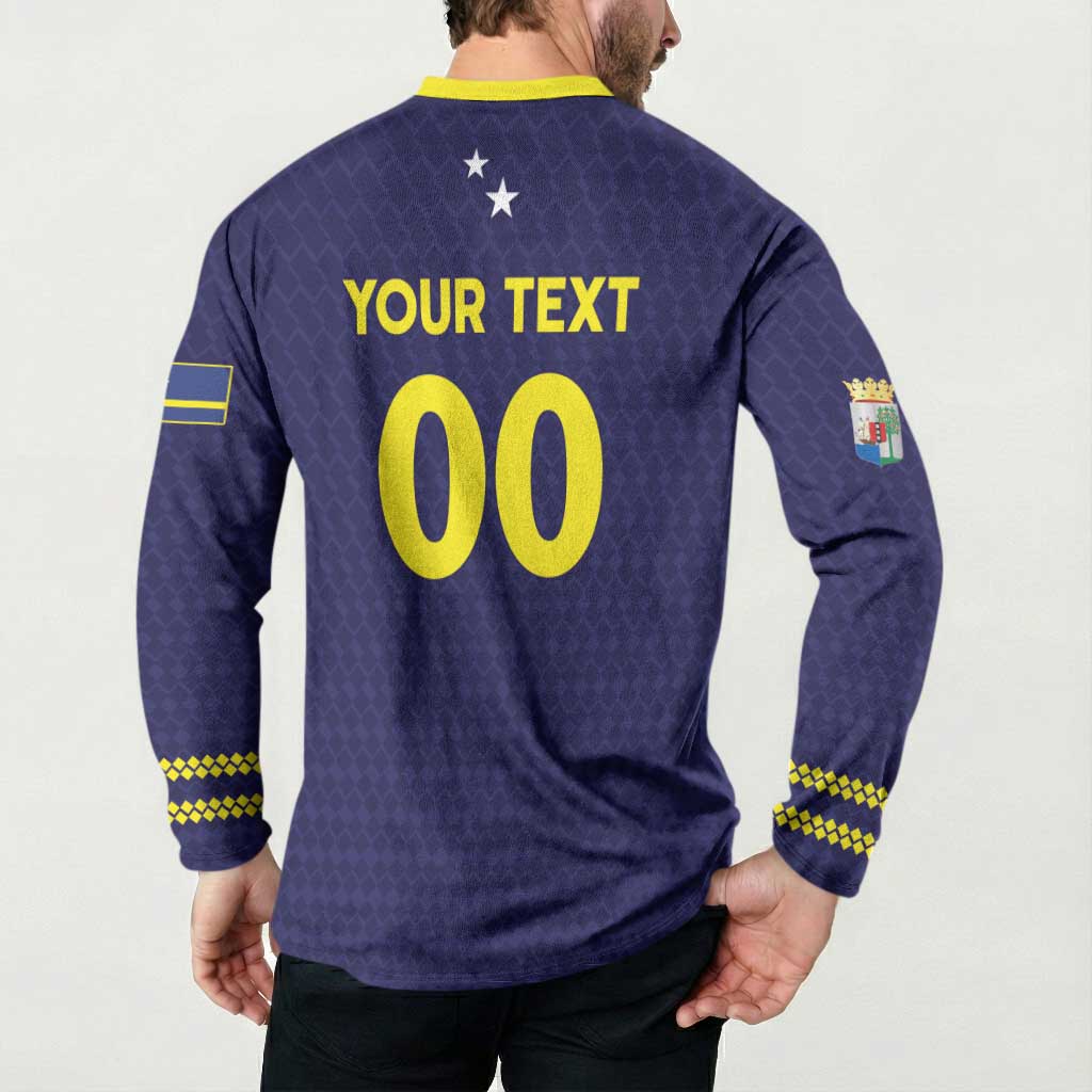Custom Football 2026 Curacao Button Sweatshirt Small island BIG dreams