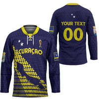 Custom Football 2026 Curacao Hockey Jersey Small island BIG dreams