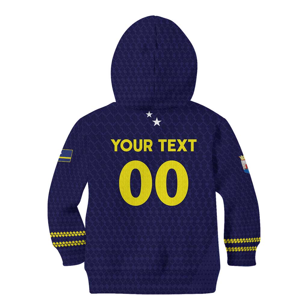 Custom Football 2026 Curacao Kid Hoodie Small island BIG dreams