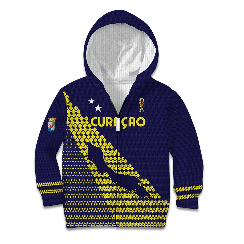 Custom Football 2026 Curacao Kid Hoodie Small island BIG dreams