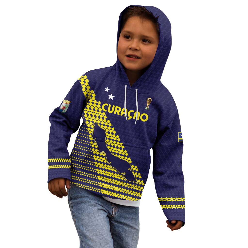 Custom Football 2026 Curacao Kid Hoodie Small island BIG dreams
