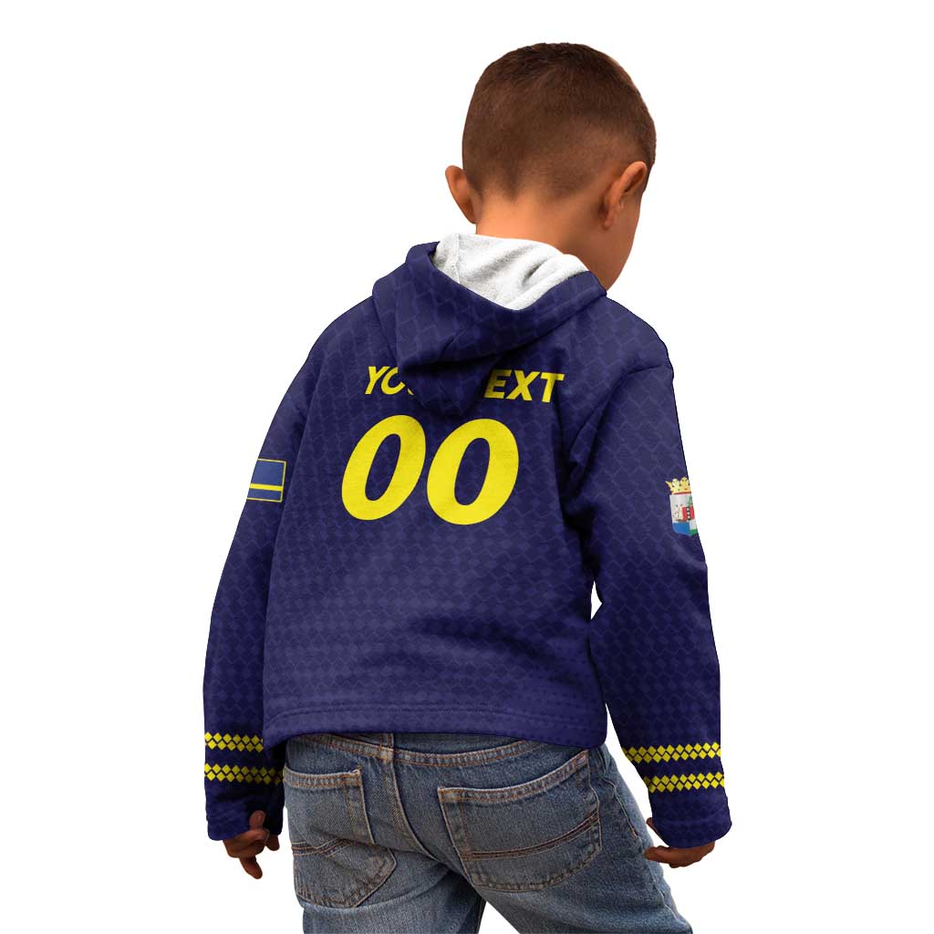 Custom Football 2026 Curacao Kid Hoodie Small island BIG dreams