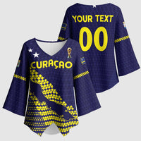 Custom Football 2026 Curacao Kimono Sleeve Blouse Small island BIG dreams
