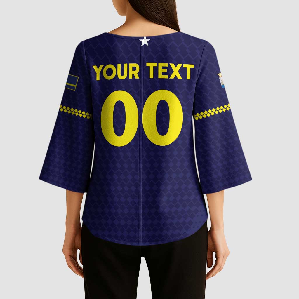 Custom Football 2026 Curacao Kimono Sleeve Blouse Small island BIG dreams