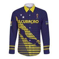 Custom Football 2026 Curacao Long Sleeve Button Shirt Small island BIG dreams