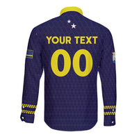 Custom Football 2026 Curacao Long Sleeve Button Shirt Small island BIG dreams