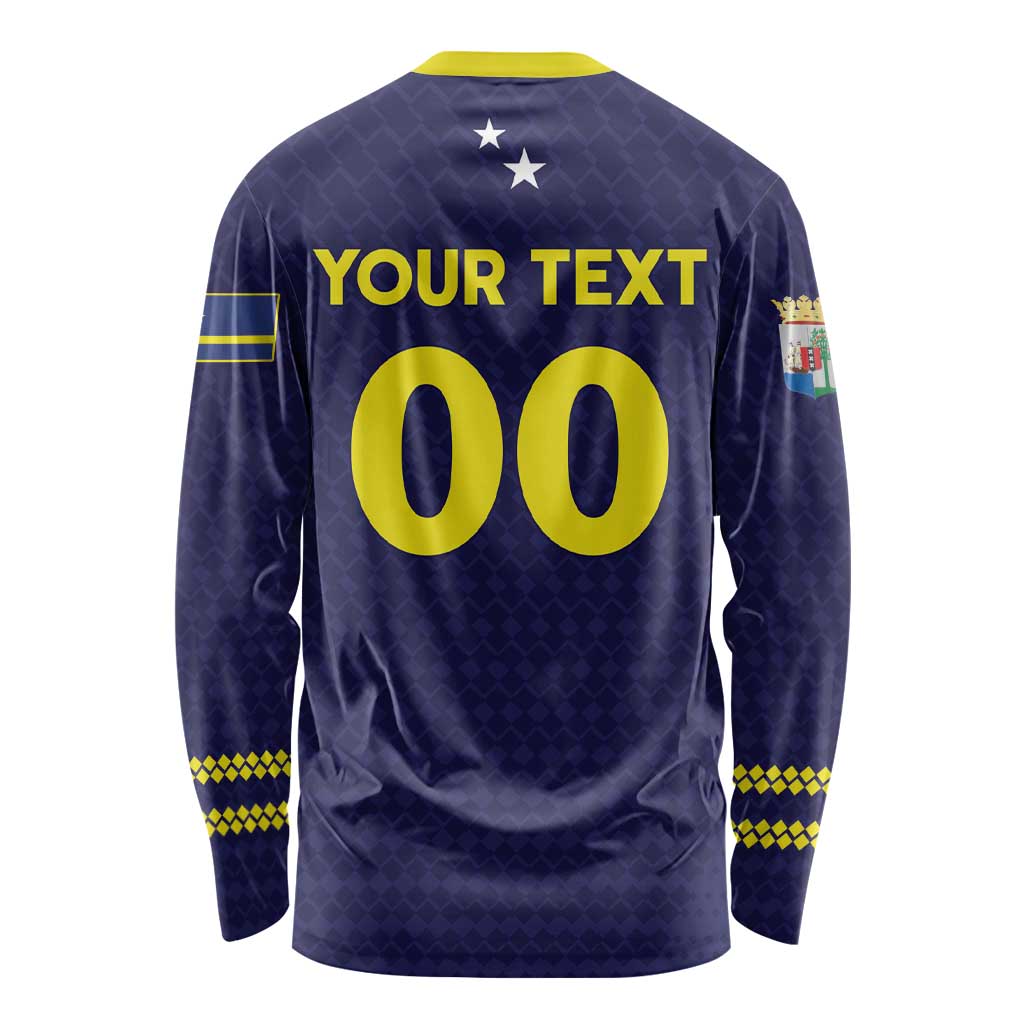Custom Football 2026 Curacao Long Sleeve Shirt Small island BIG dreams
