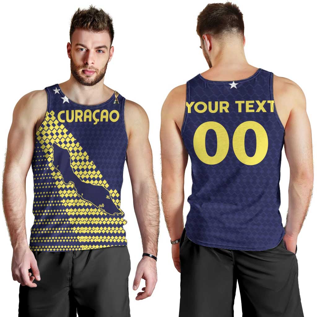 Custom Football 2026 Curacao Men Tank Top Small island BIG dreams