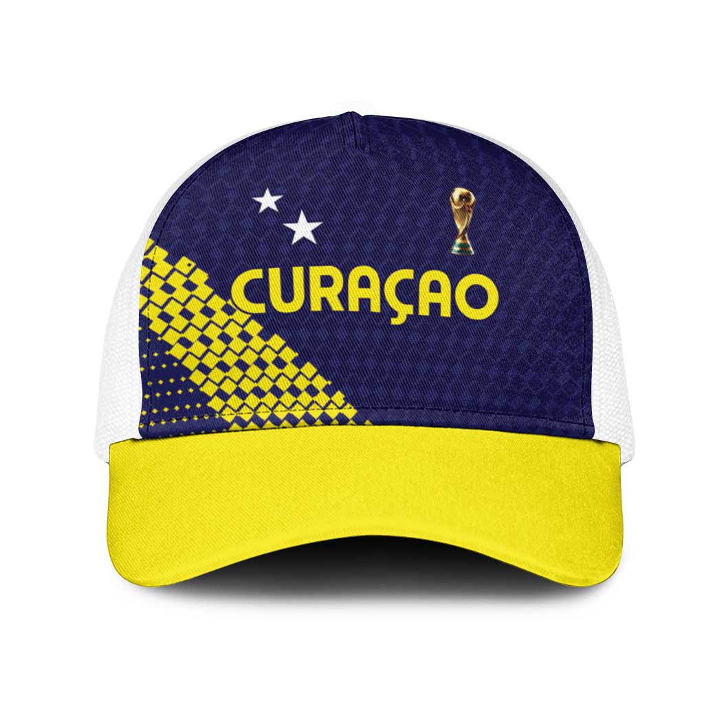 Football 2026 Curacao Mesh Trucker Cap Small island BIG dreams