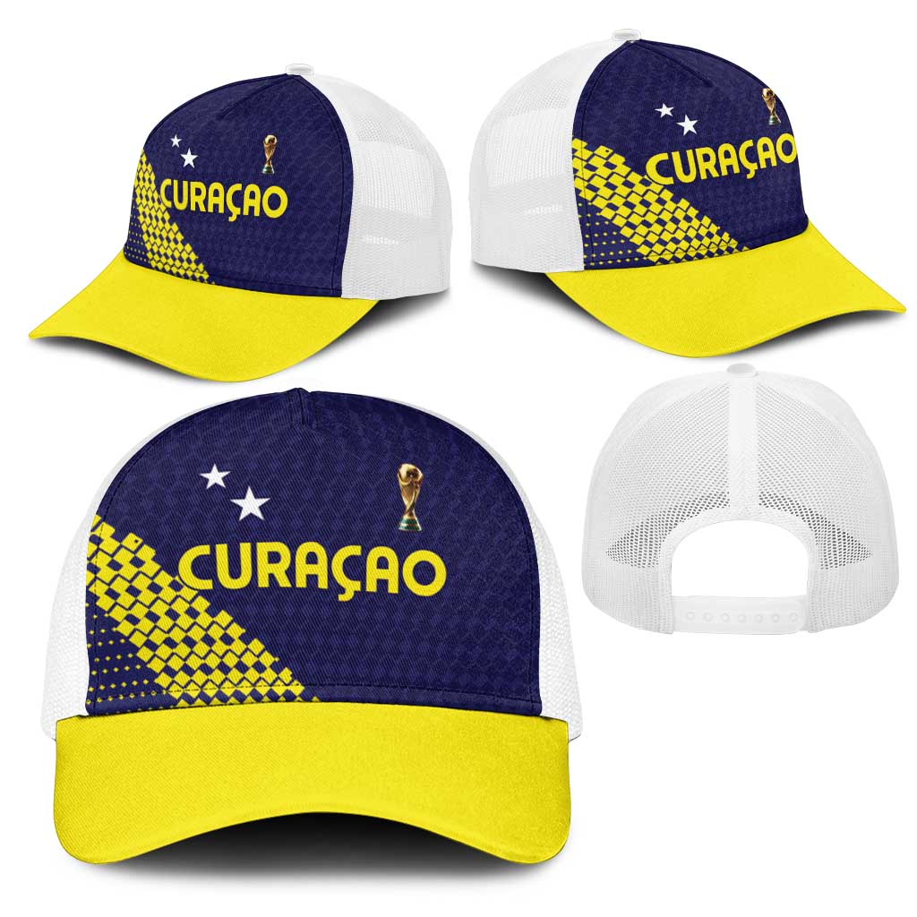 Football 2026 Curacao Mesh Trucker Cap Small island BIG dreams