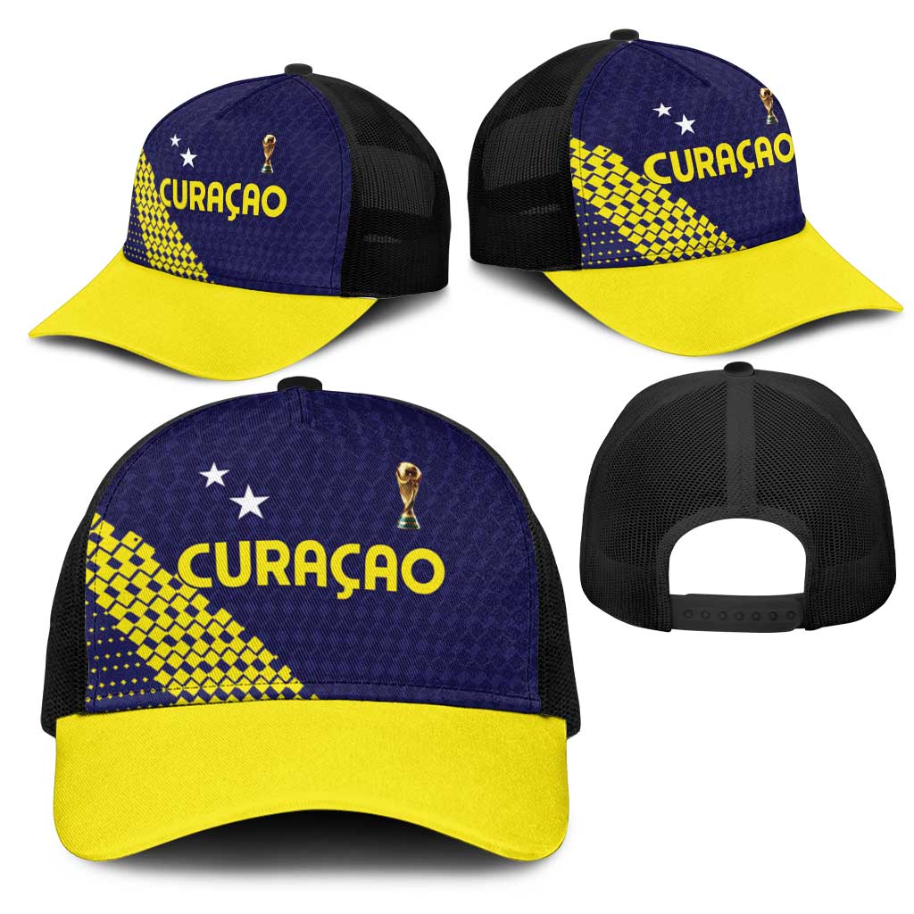 Football 2026 Curacao Mesh Trucker Cap Small island BIG dreams