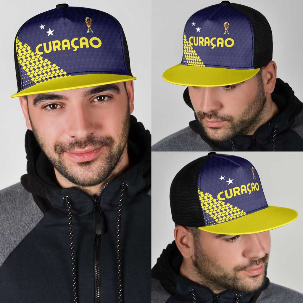 Football 2026 Curacao Mesh Trucker Cap Small island BIG dreams