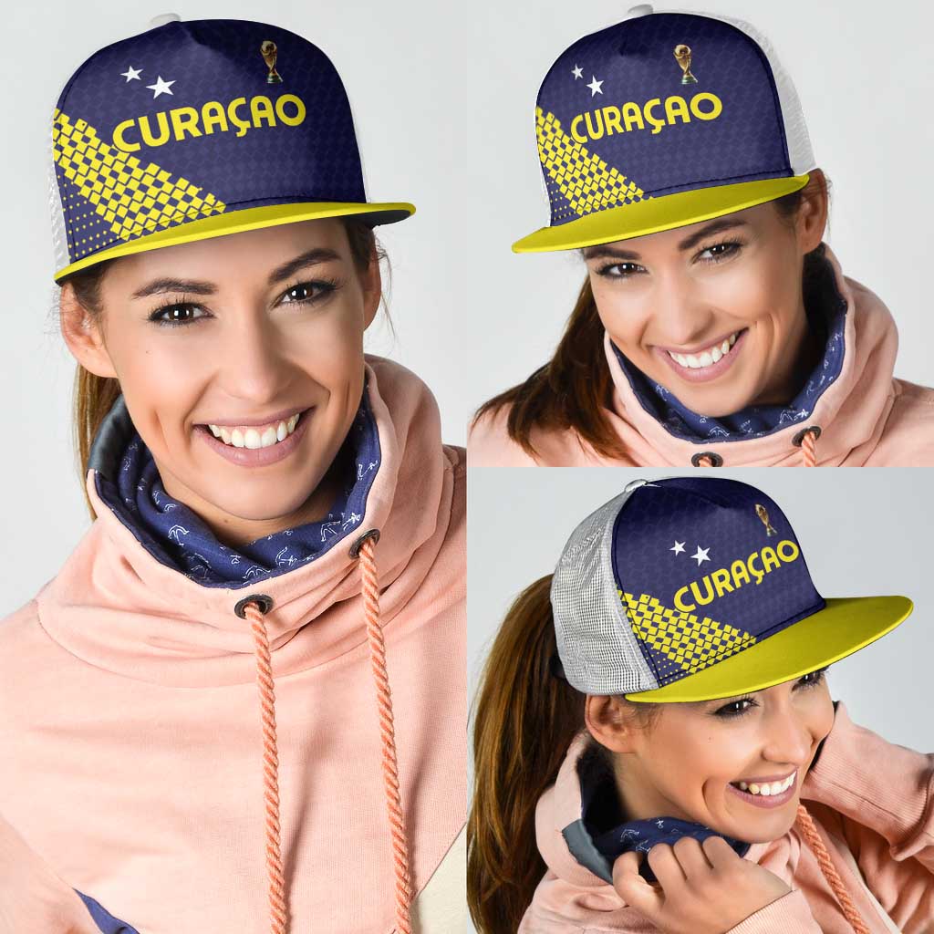 Football 2026 Curacao Mesh Trucker Cap Small island BIG dreams