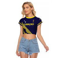 Custom Football 2026 Curacao Raglan Cropped T Shirt Small island BIG dreams