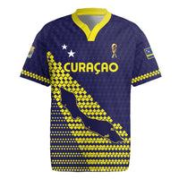 Custom Football 2026 Curacao Rugby Jersey Small island BIG dreams