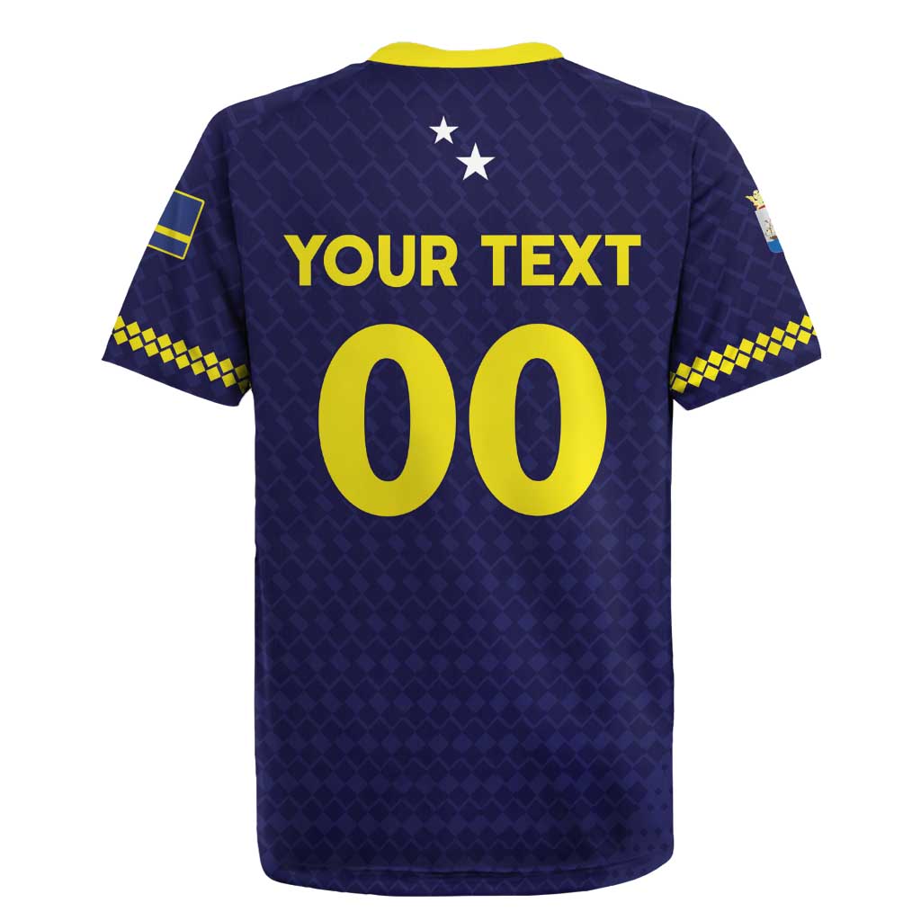 Custom Football 2026 Curacao Rugby Jersey Small island BIG dreams