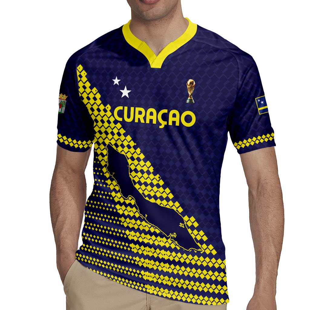 Custom Football 2026 Curacao Rugby Jersey Small island BIG dreams