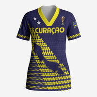 Custom Football 2026 Curacao Scrub Top Small island BIG dreams