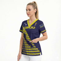 Custom Football 2026 Curacao Scrub Top Small island BIG dreams